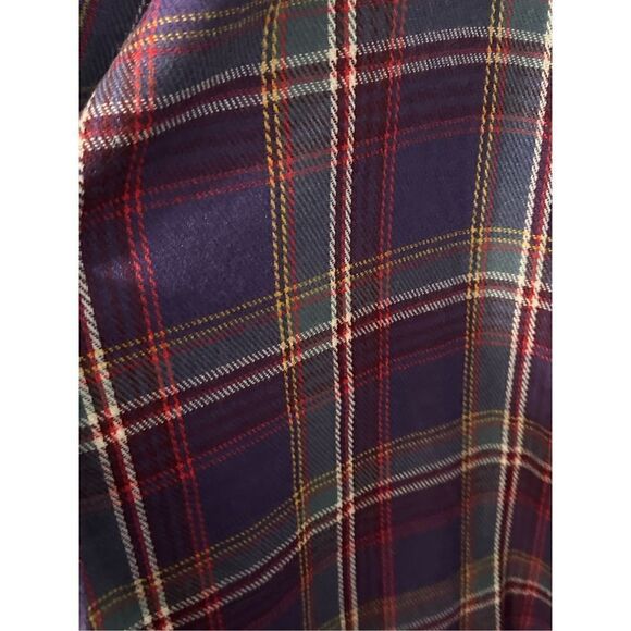 Eddie Bauer Oversized Large Plaid Fringe Scarf EXCELLENT CONDITION - Picture 3 of 5